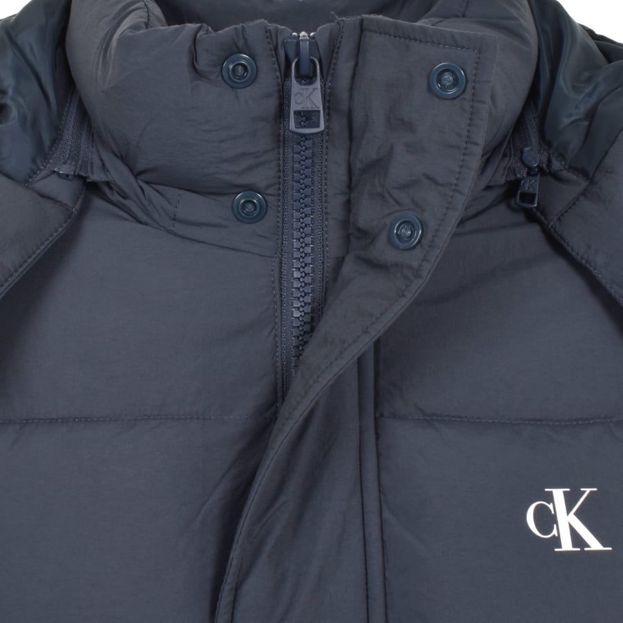 Calvin klein blue puffer jacket cheap